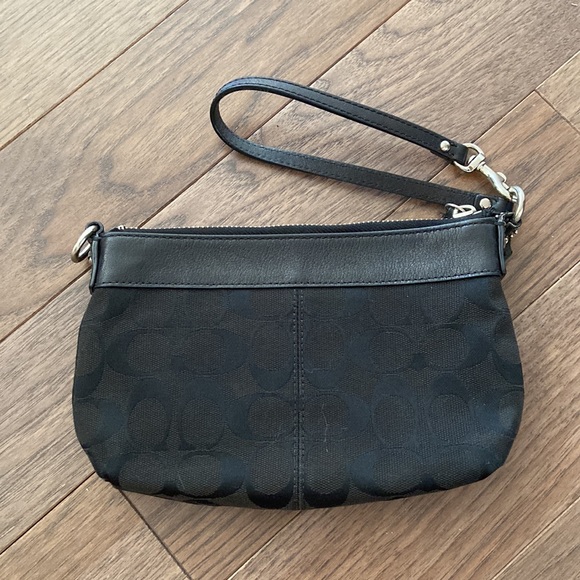 Black Coach Wristlet - Picture 2 of 6